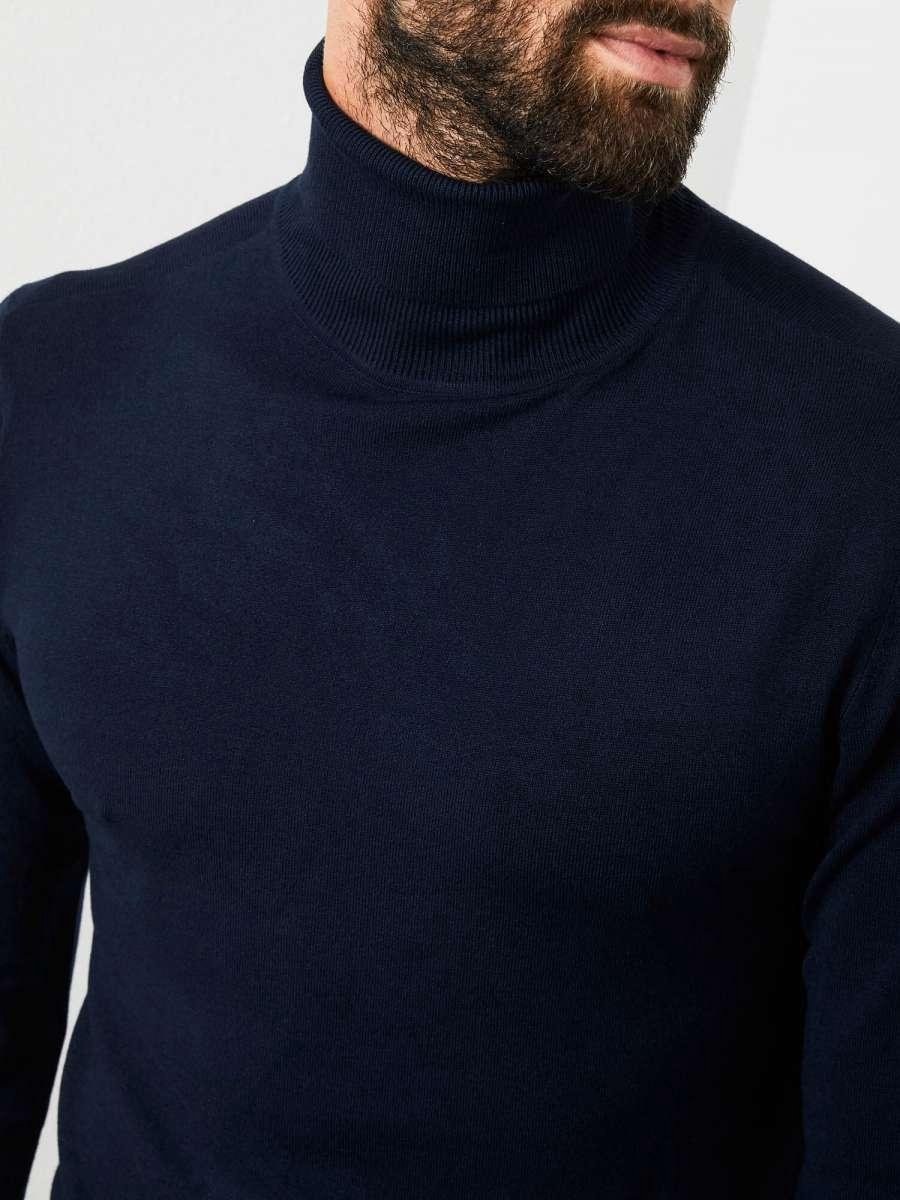 M-3000-KWC204 Turtle Neck (5091 Navy)