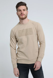 772715 Logo Sweater Cream