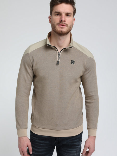 Gabbiano 772714 Half Zip Sweater Cream