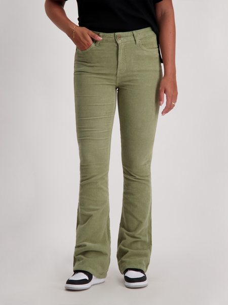 Cars Jeans DESIREE Flare Corduroy L.Olive (37 Light Olive)