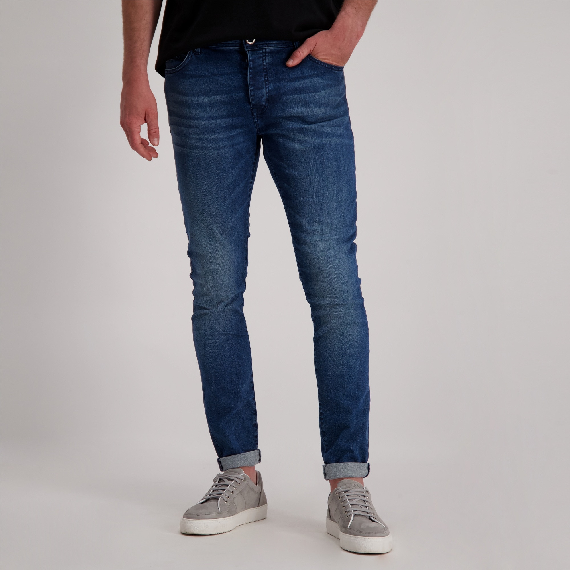 Cars Jeans DUST Super Skinny Blue Coated (56)