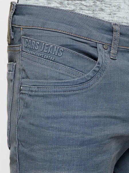 Cars Jeans HENLOW Regular Coated Grey Blue (85)