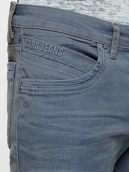 Cars Jeans Henlow Regular Coated Grey Blue