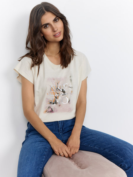 SoyaConcept SC-BABETTE FP 49 T-SHIRT (1620 CREAM)