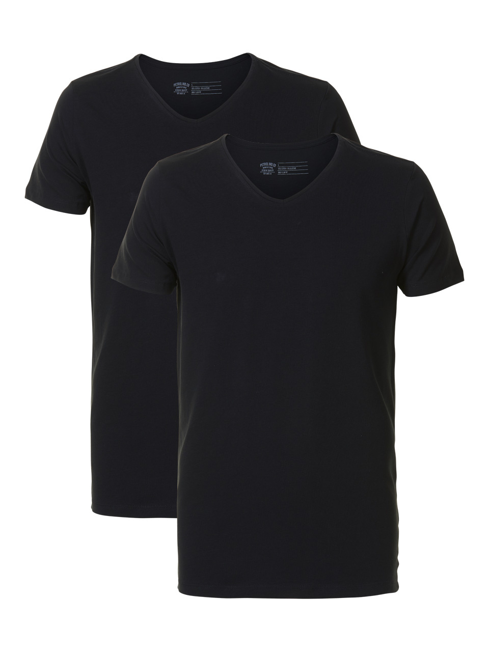 M-BF-VLYCRAT-Shirt Ss V-Neck 2-Pack (9999 Black)