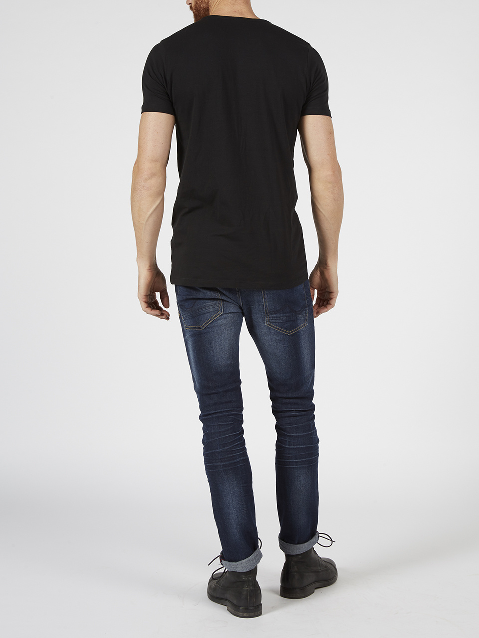 M-BF-VLYCRAT-Shirt Ss V-Neck 2-Pack (9999 Black)