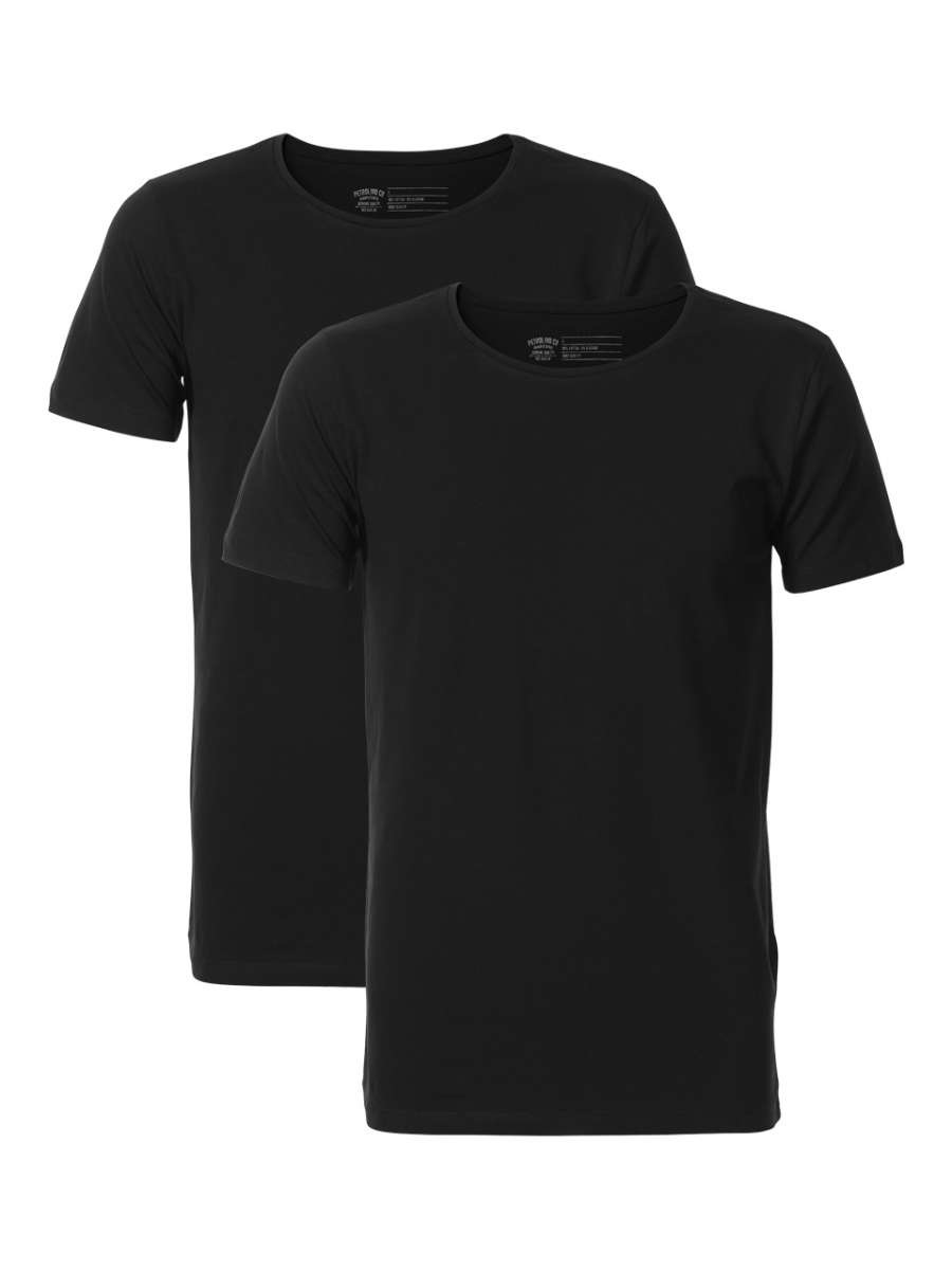 M-BF-RLYCRA-T-Shirt Ss R-Neck 2-Pack (9999 Black)