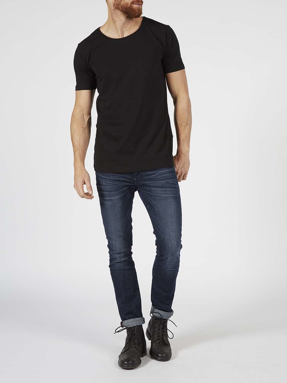 M-BF-RLYCRA-T-Shirt Ss R-Neck 2-Pack (9999 Black)