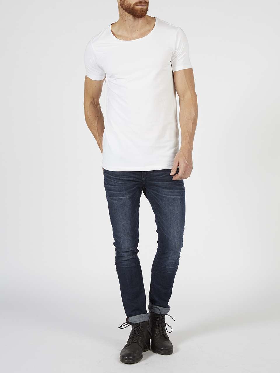 M-BF-RLYCRA - T-Shirt Ss R-Neck 2-Pack (0000 Bright White)