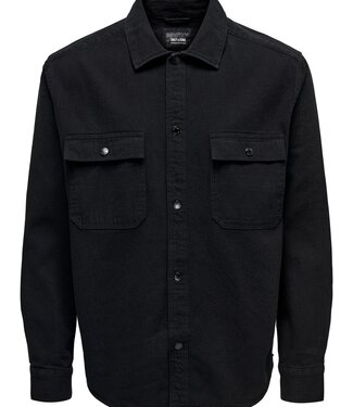 Only & Sons ONSTEAM RLX Fabric MIX LS Shirt (187679 Black)