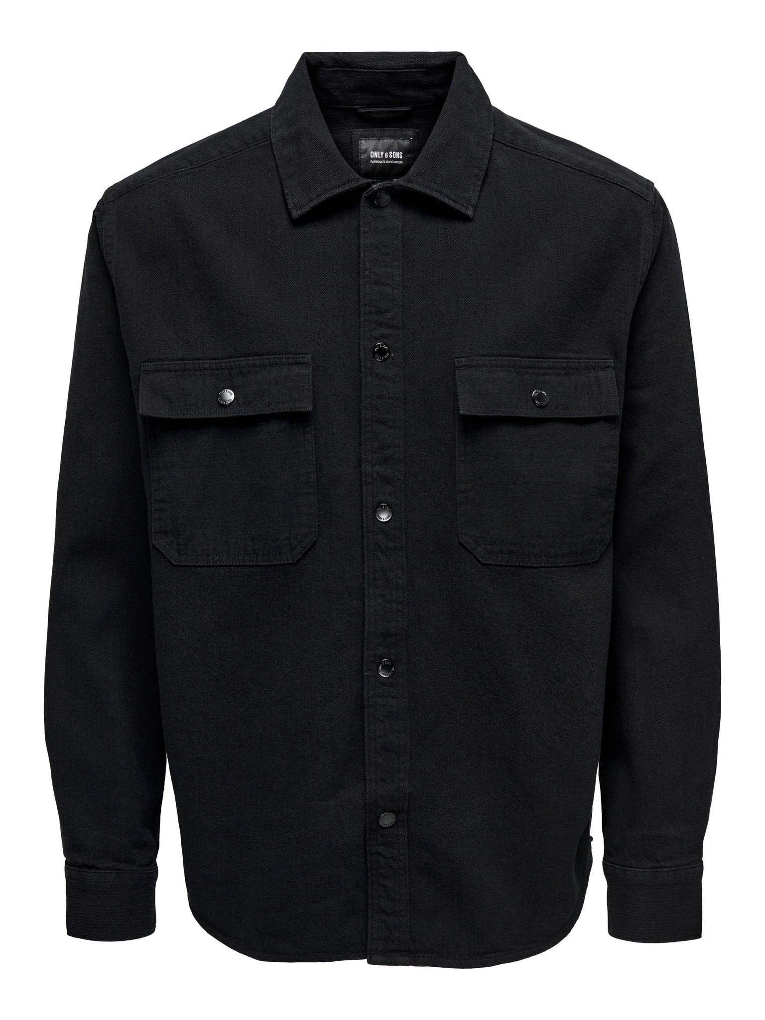 Only & Sons ONSTEAM RLX Fabric MIX LS Shirt (187679 Black)