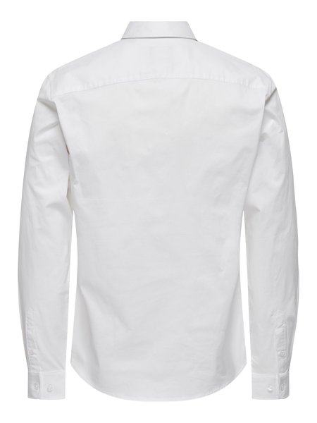 Only & Sons ONSANDY Slim Easy Iron Poplin Shirt (188758 White)