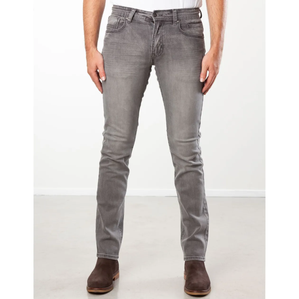 New Star JV-SLIM Stretch Denim Slimfit - (GREY DENIM)