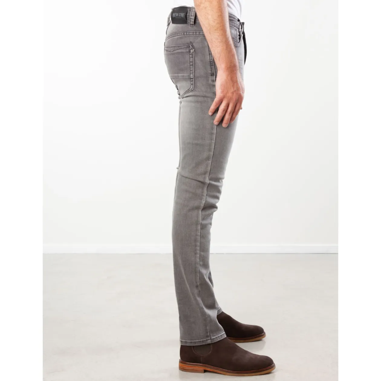 JV-SLIM Stretch Denim Slimfit - (GREY DENIM)