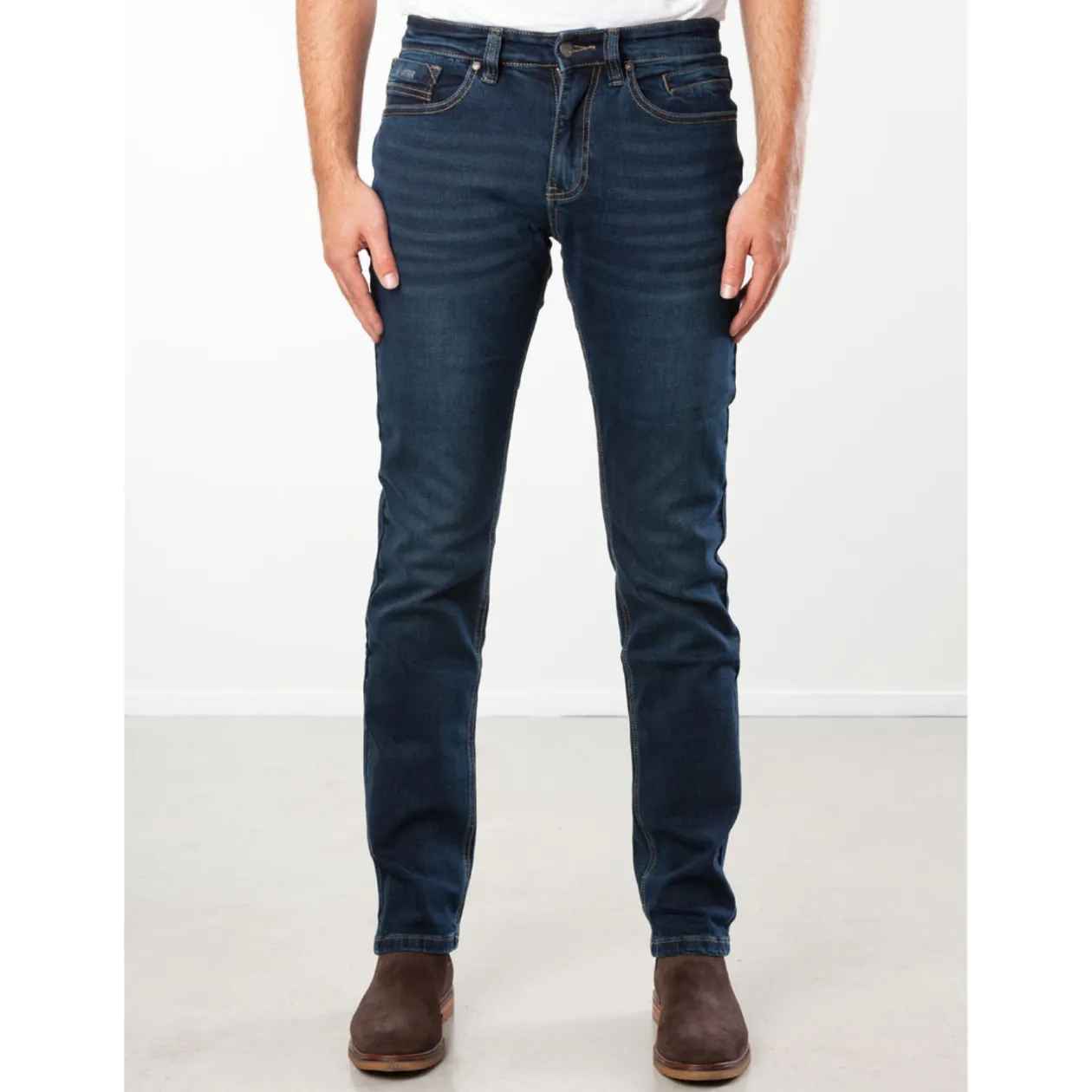 JV-SLIM Stretch Denim Slimfit - (DARK BLUE)