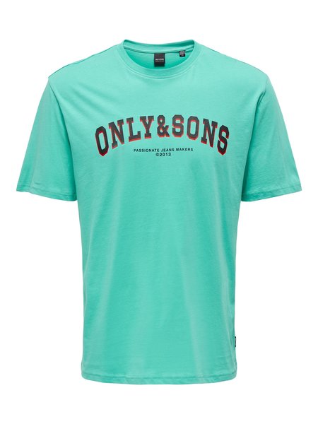 Only & Sons Onscruyff REG SS Logo TEE CS (266755 Bright Aqua)