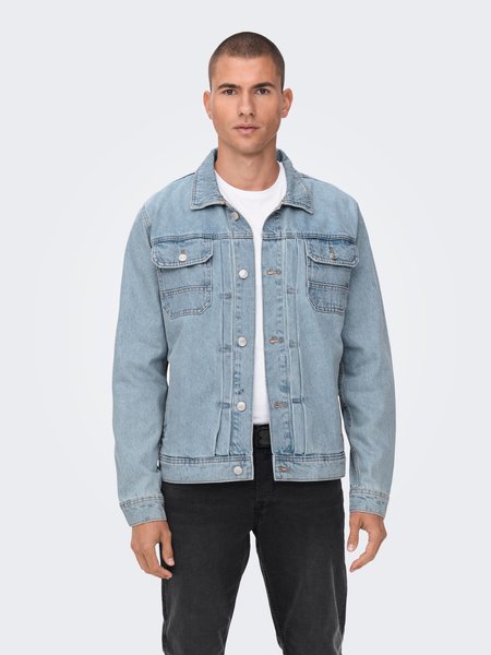 Only & Sons Onsduke  L. Blue 3517 Jacket (187212 Light Blue Denim)