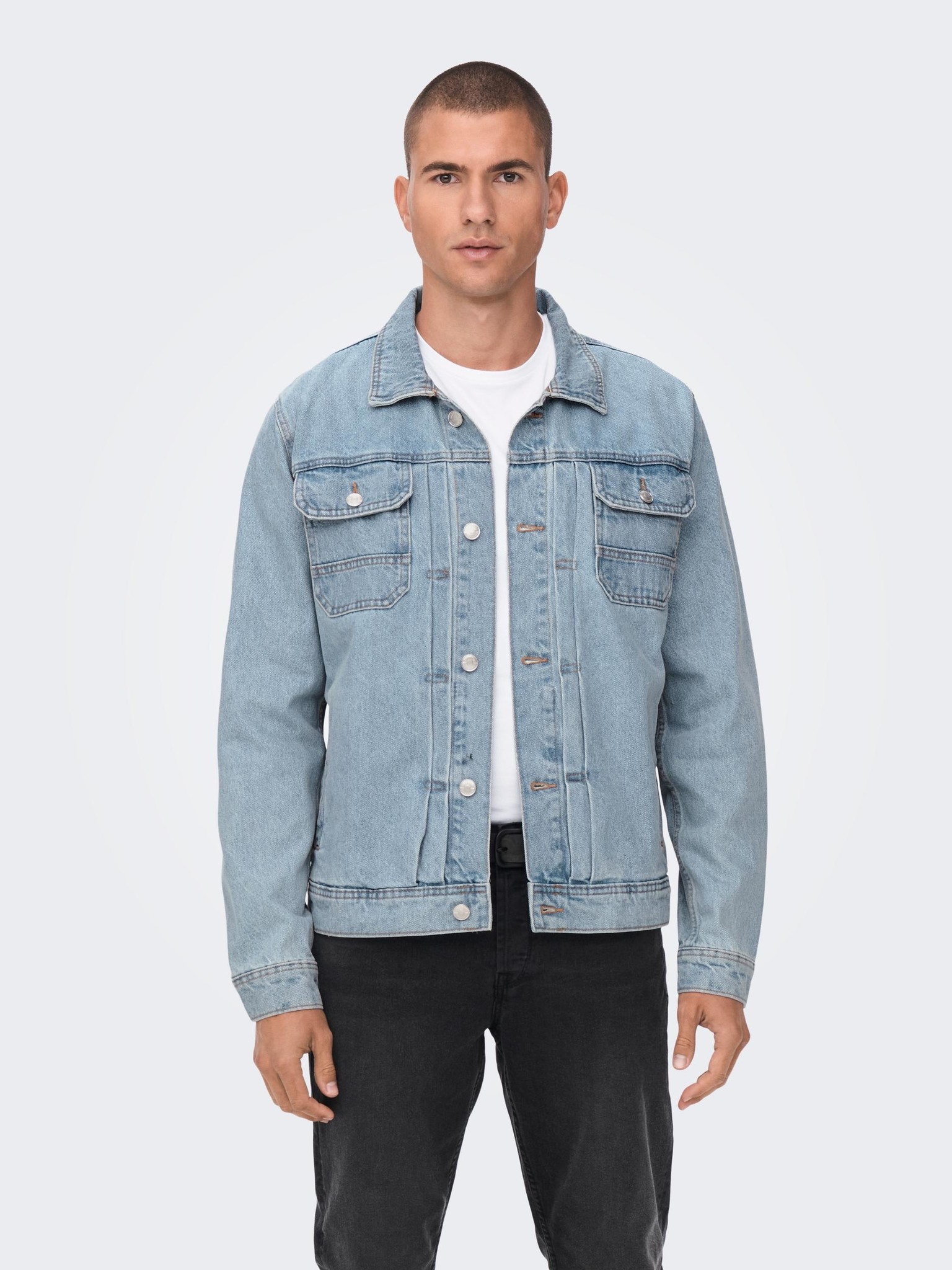 Only & Sons Onsduke L. Blue 3517 Jacket (187212 Light Blue Denim)