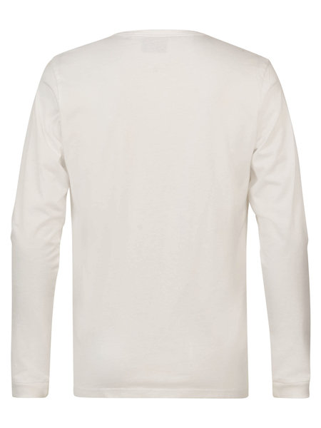 Petrol M-1030-Tlr672 - Men T-Shirt Ls Round Neck (0000 Bright White)