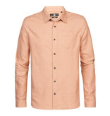 Petrol M-1030-Sil413 - Men Shirt Long Sleeve Uni (2116 Desert Orange)