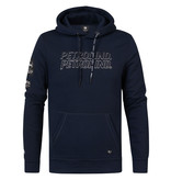 Petrol M-1030-Swh345 - Men Sweater Hooded Print (5152 Midnight Navy)