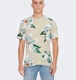 Only & Sons Onsklop REG SS Floral TEE (261395 Silver Lining)