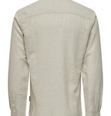 Only & Sons Onscaiden LS Solid Linen Shirt (202231 Chinchilla)