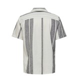 Only & Sons Onscaiden SS Stripe Linen Resort Shirt (193799 Cloud Dancer)