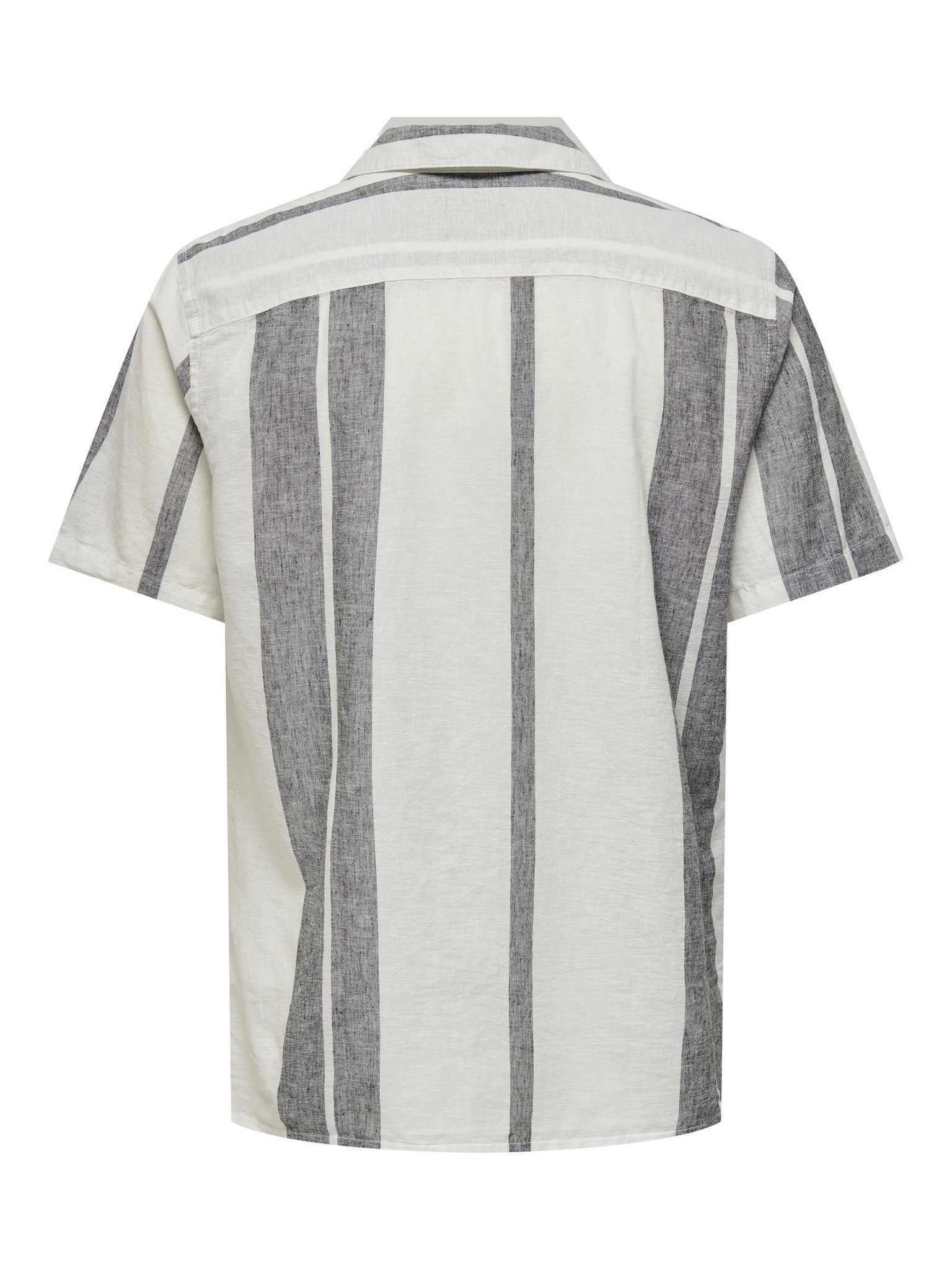 Onscaiden SS Stripe Linen Resort Shirt (193799 Cloud Dancer)