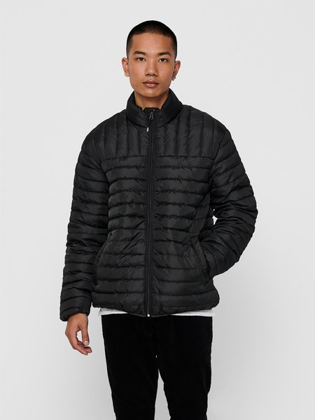 Only & Sons ONSPAUL Quilted Highneck Jacket OTW (Black)