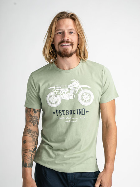 Petrol M-1030-Tsr707 - Men T-Shirt Ss Classic Print (6007 Light Pesto)