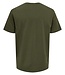 Onssons Logo REG SS V-Neck TEE CS (187198 Olive Night)