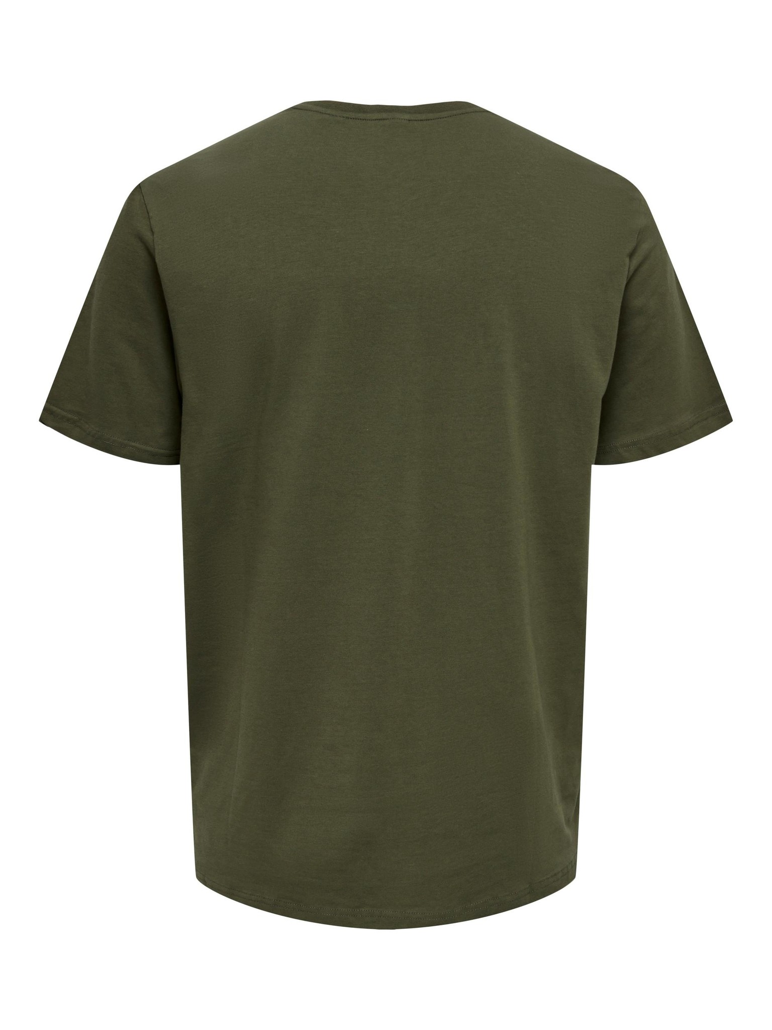 Onssons Logo REG SS V-Neck TEE CS (187198 Olive Night)