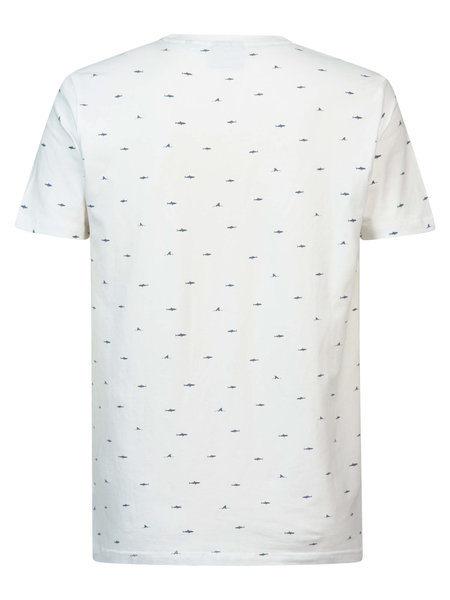 Petrol M-1030-Tsr657 - Men T-Shirt Ss Aop (0000 Bright White)