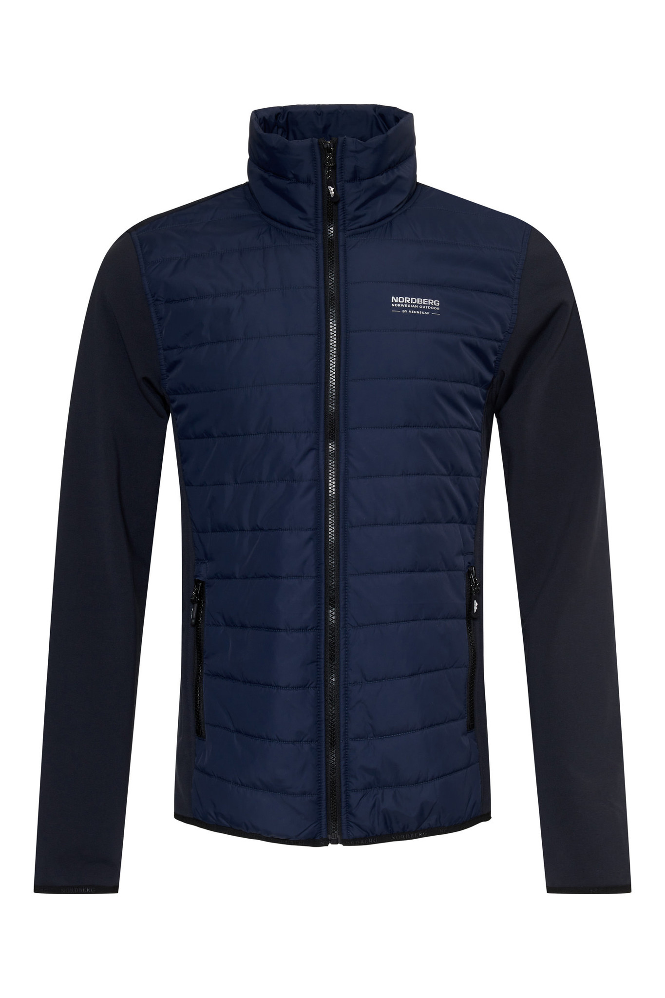 Nordberg TARIK Mens Knitted & Woven Jacket Navy