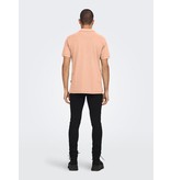 Only & Sons Onstravis Slim Washed SS Polo (291864 Peach Nectar)