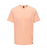 Only & Sons Onsmax Life REG SS Stitch TEE (291864 Peach Nectar)