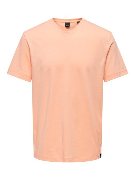 Only & Sons Onsmax Life REG SS Stitch TEE (291864 Peach Nectar)