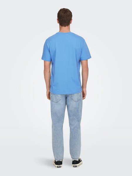 Only & Sons Onsmax Life REG SS Stitch TEE (239422 Marina)