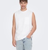 Only & Sons Onsfred RLX Pocket Slvless TEE (188758 White)