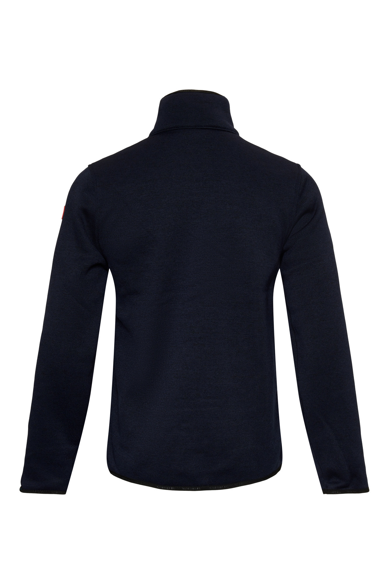 NOA Knitted Fleece Jacket Navy Melange