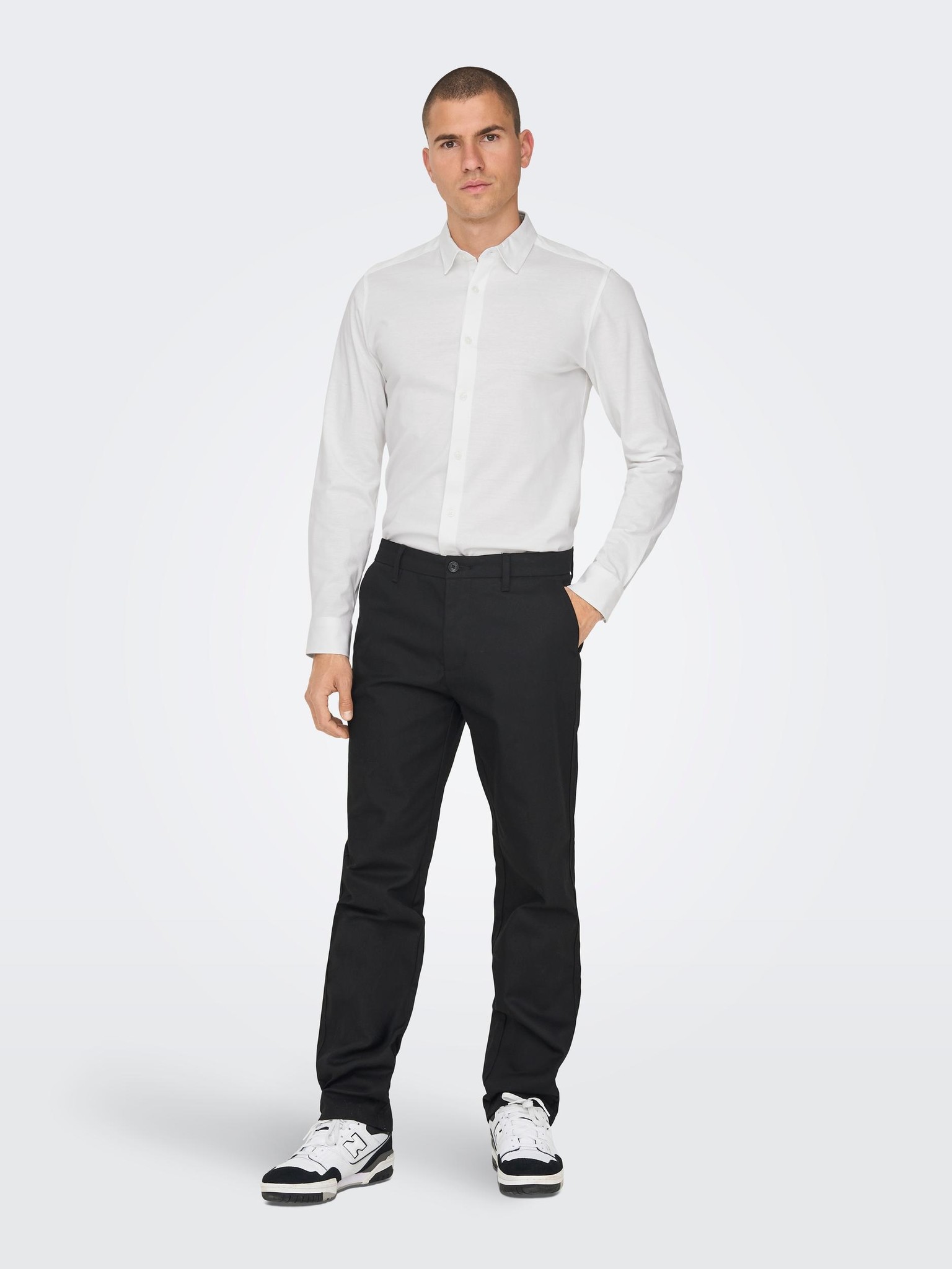 Onsmiles LS Stretch Shirt (188758 White)