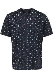 Onslevi REG Ditsy AOP SS TEE CS (187197 Dark Navy)