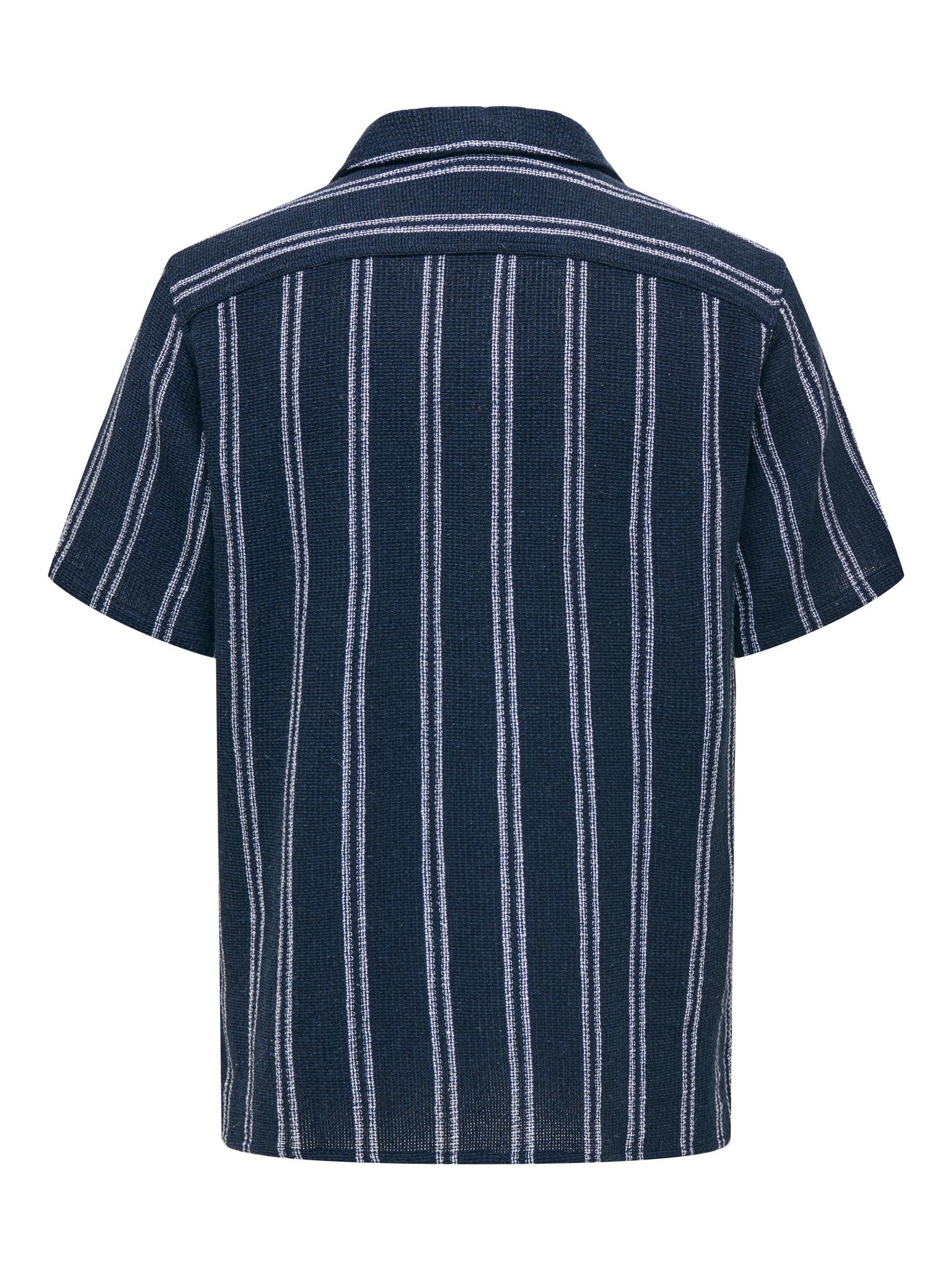 Onstrev Life REG Struc Stripe SS Shirt (187197 Dark Navy)