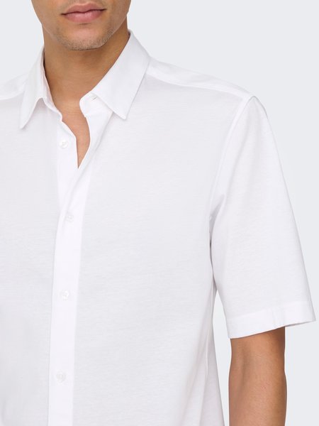 Only & Sons Onsmiles SS Stretch Shirt (188758 White)