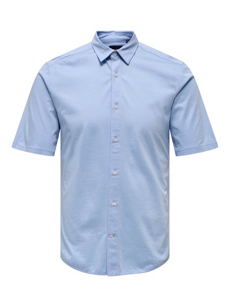 Only & Sons Onsmiles SS Stretch Shirt (198830 Cashmere Blue)