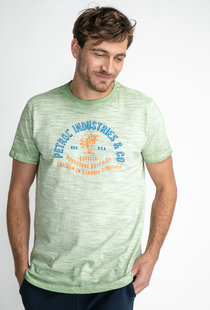 M-1030-Tsr661 - Men T-Shirt Ss Classic Print (6153 Green Ivy)