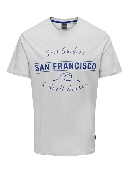 Only & Sons Onsasher REG SS TEE (190644 Glacier Gray)