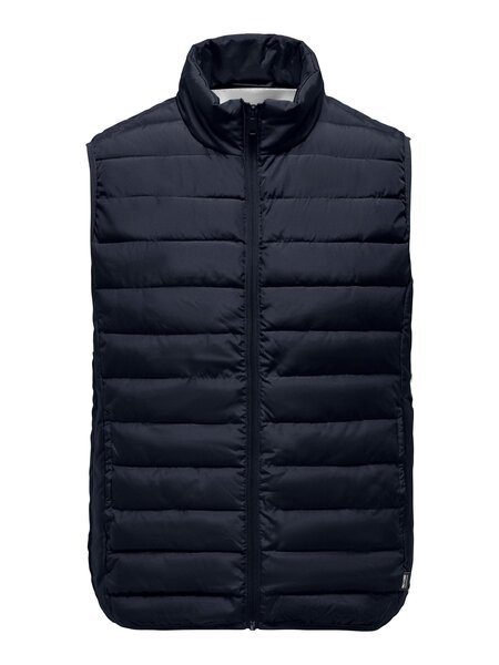 Only & Sons Onsbron Quilt Vest OTW VD (187197 Dark Navy)