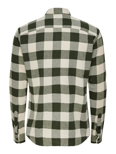 Only & Sons Onsgudmund LS Checked Shirt (192820 Forest Night)